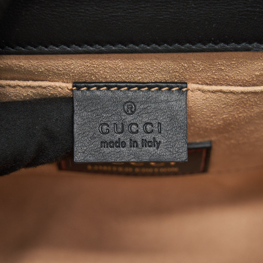 GUCCI LIMITED EDITION PADLOCK CHAIN BAG BLACK