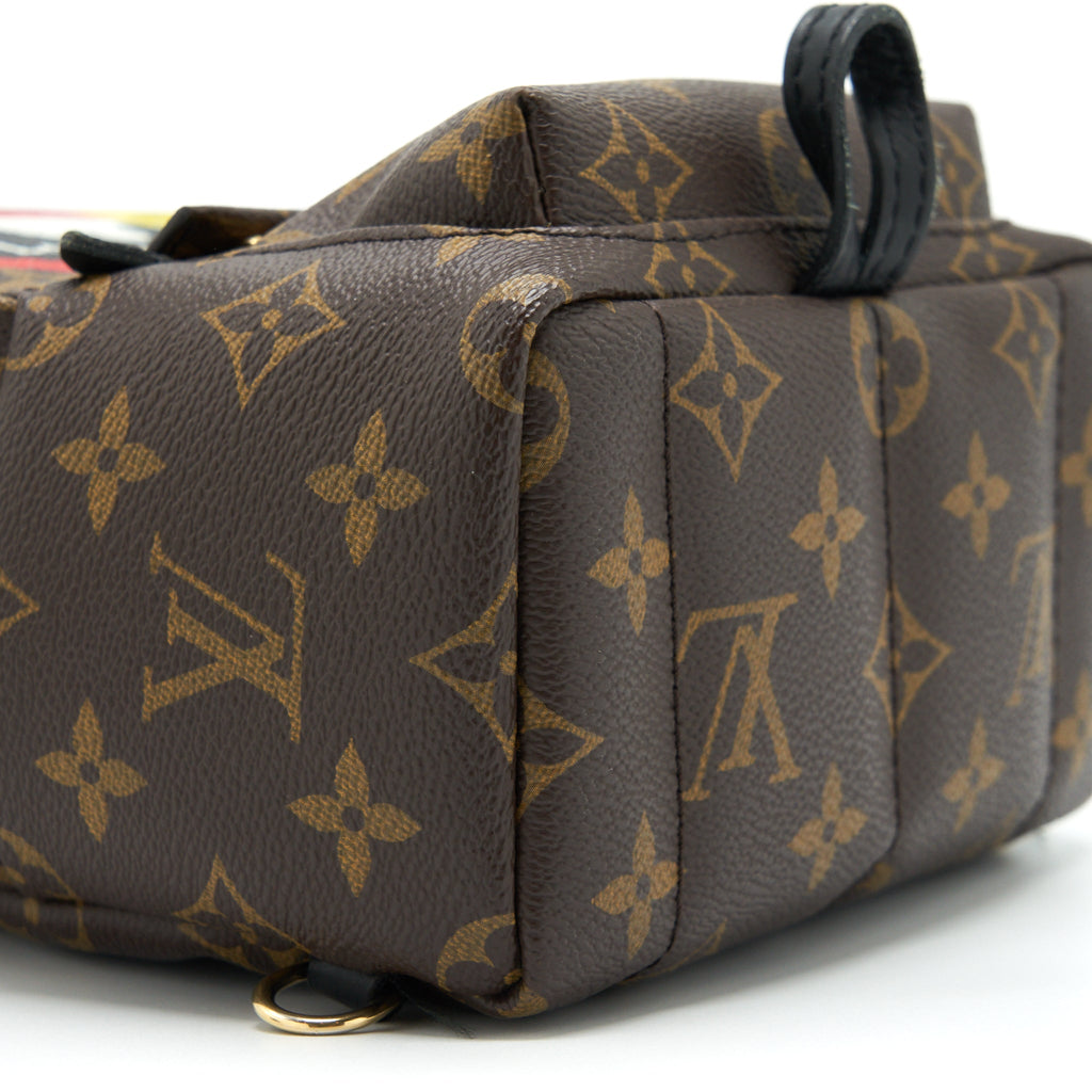 LOUIS VUITTON MINI PALM BACKPACK SPRING LIMITED EDITION MONOGRAM CANVAS GHW