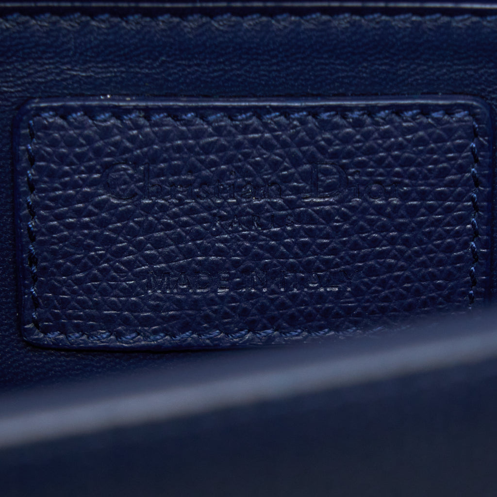 DIOR MONTAIGNE 30 CALFSKIN NAVY WITH BLACK HARDWARE