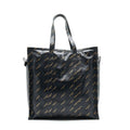 BALENCIAGA LOGO PRINTED BAZAR SHOPPER M LEATHER BAG