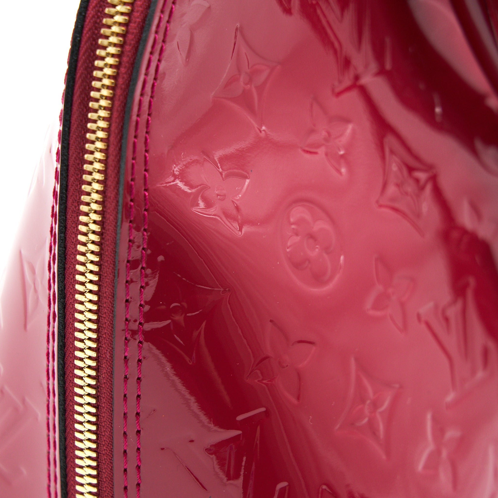 LOUIS VUITTON ALMA PM PATENT LEATHER INDIAN ROSE