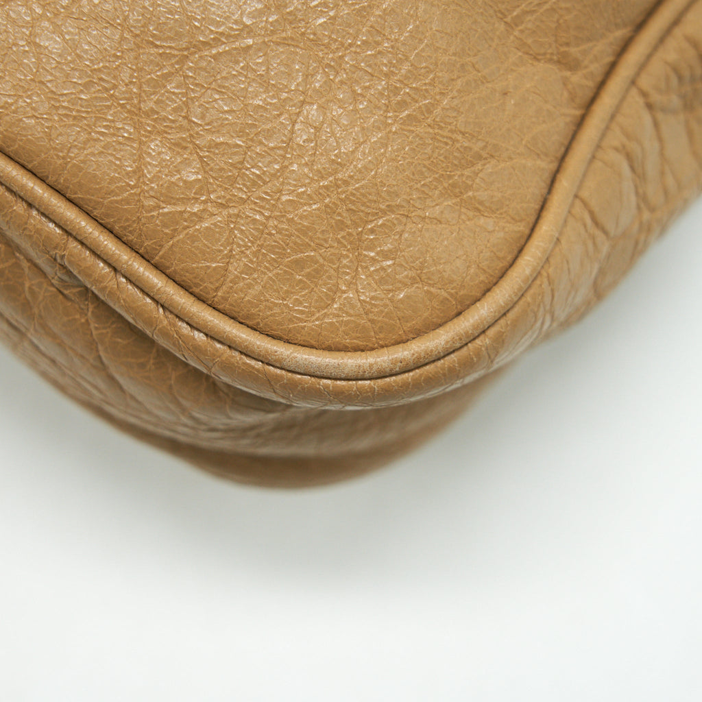 BALENCIAGA GIANT HIP BAG IN BEIGE