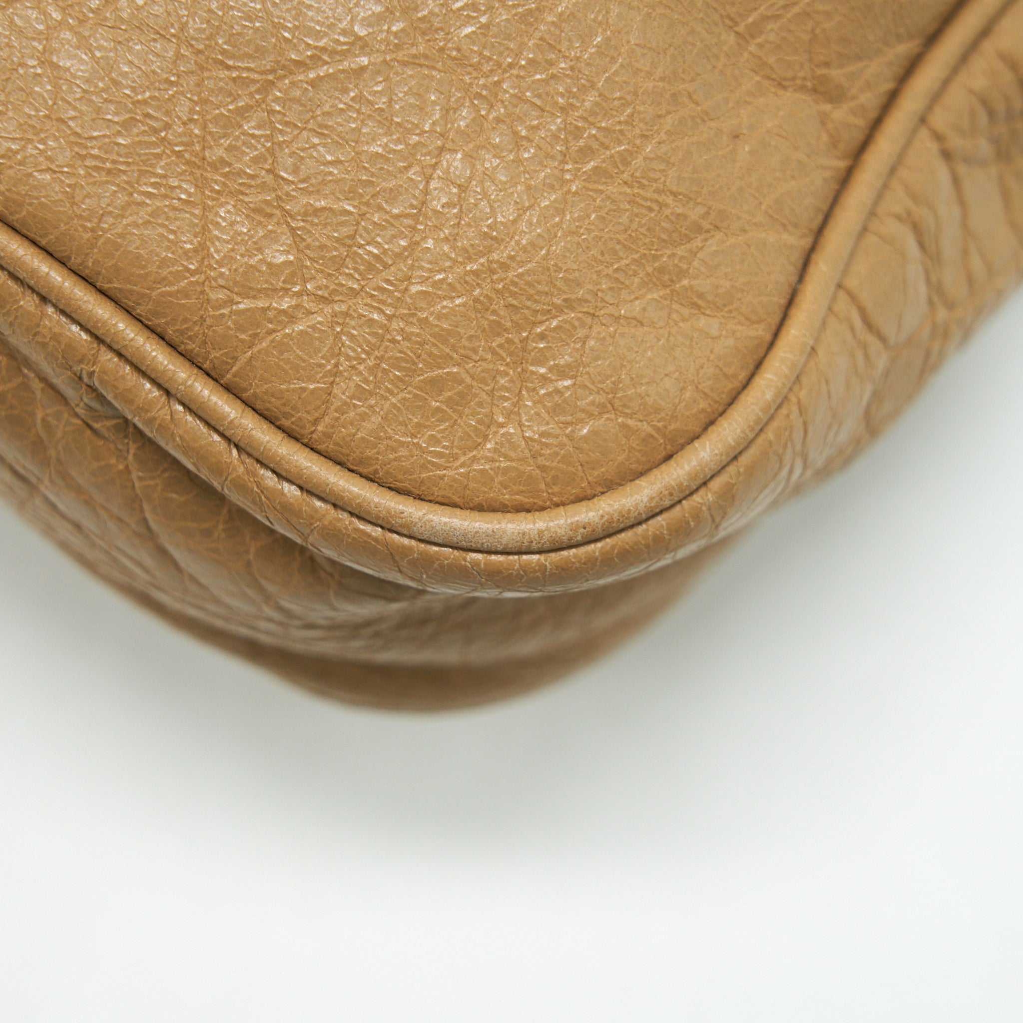 BALENCIAGA GIANT HIP BAG IN BEIGE