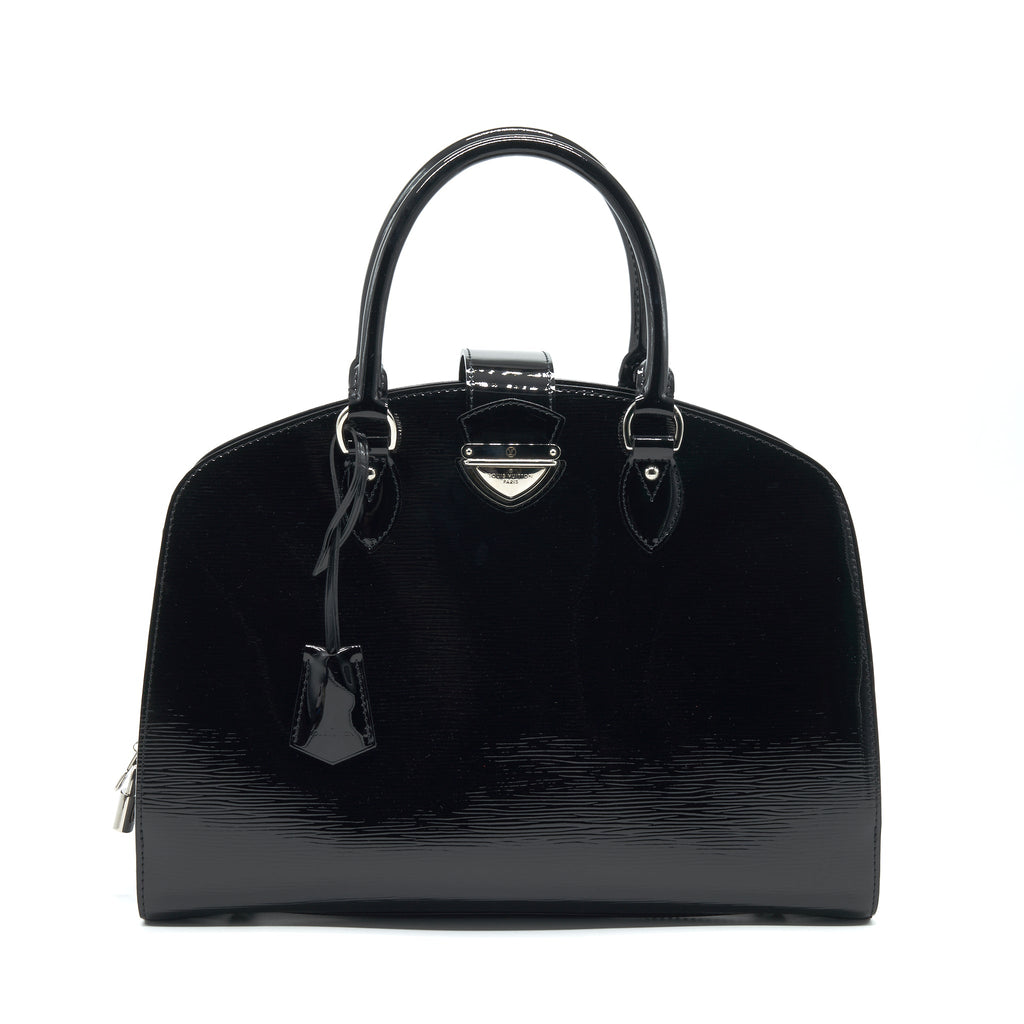 LOUIS VUITTON EPI TOTE BAG PATENT LEATHER BLACK SHW