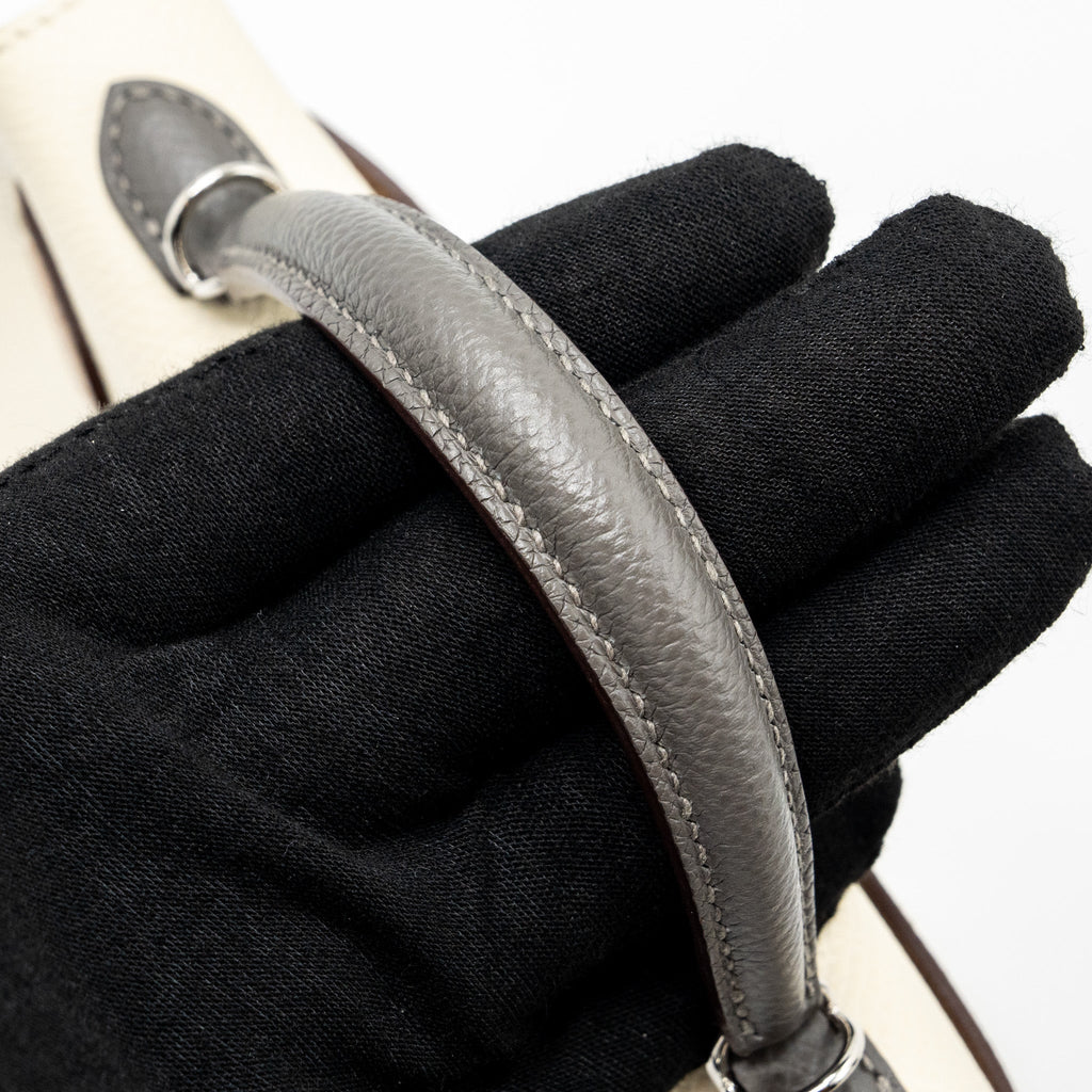HERMES MINI KELLY II EPSOM NATA / CHAI / GRIS MEYER SHW