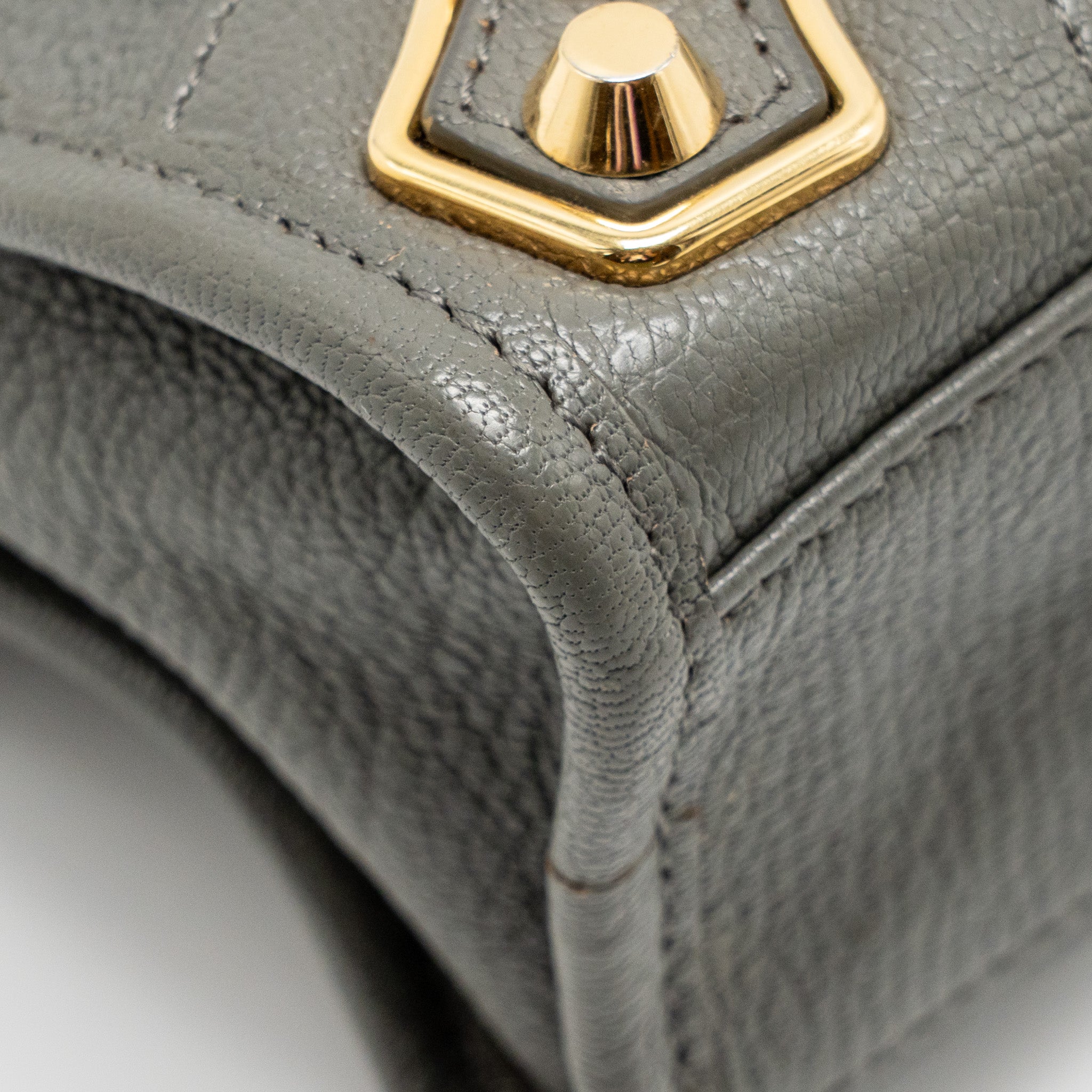 BALENCIAGA MINI CITY BAG CALFSKIN GREY GHW
