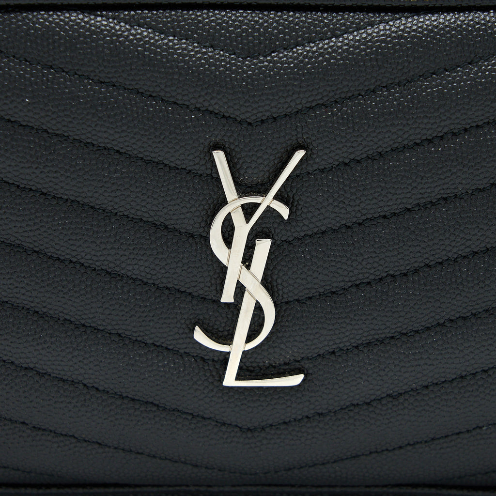 SAINT LAURENT/YSL MINI LOU BAG CALFSKIN BLACK SHW