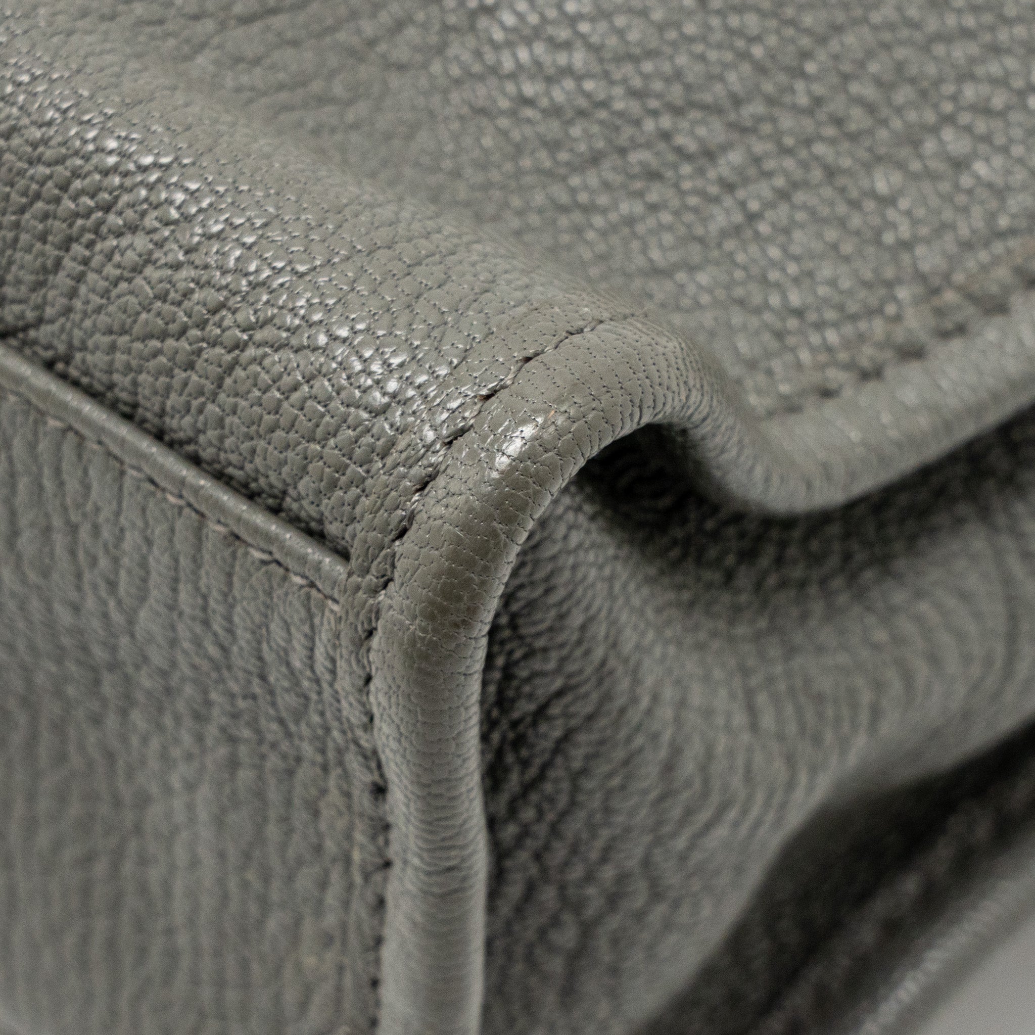 BALENCIAGA MINI CITY BAG CALFSKIN GREY GHW