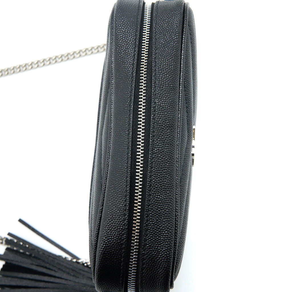 SAINT LAURENT/YSL MINI LOU BAG CALFSKIN BLACK SHW