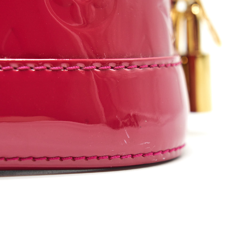 LOUIS VUITTON ALMA PM PATENT LEATHER INDIAN ROSE