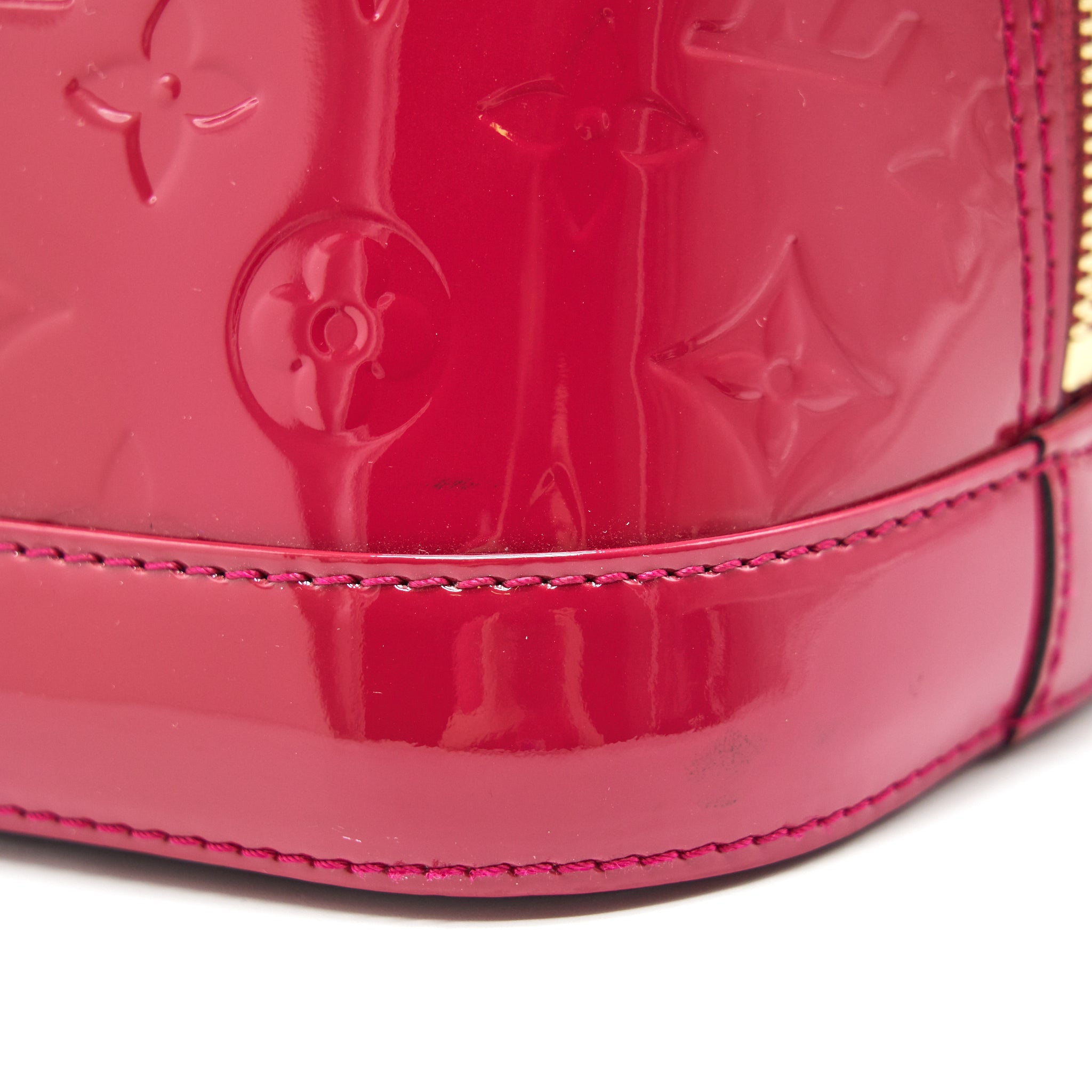 LOUIS VUITTON ALMA PM PATENT LEATHER INDIAN ROSE