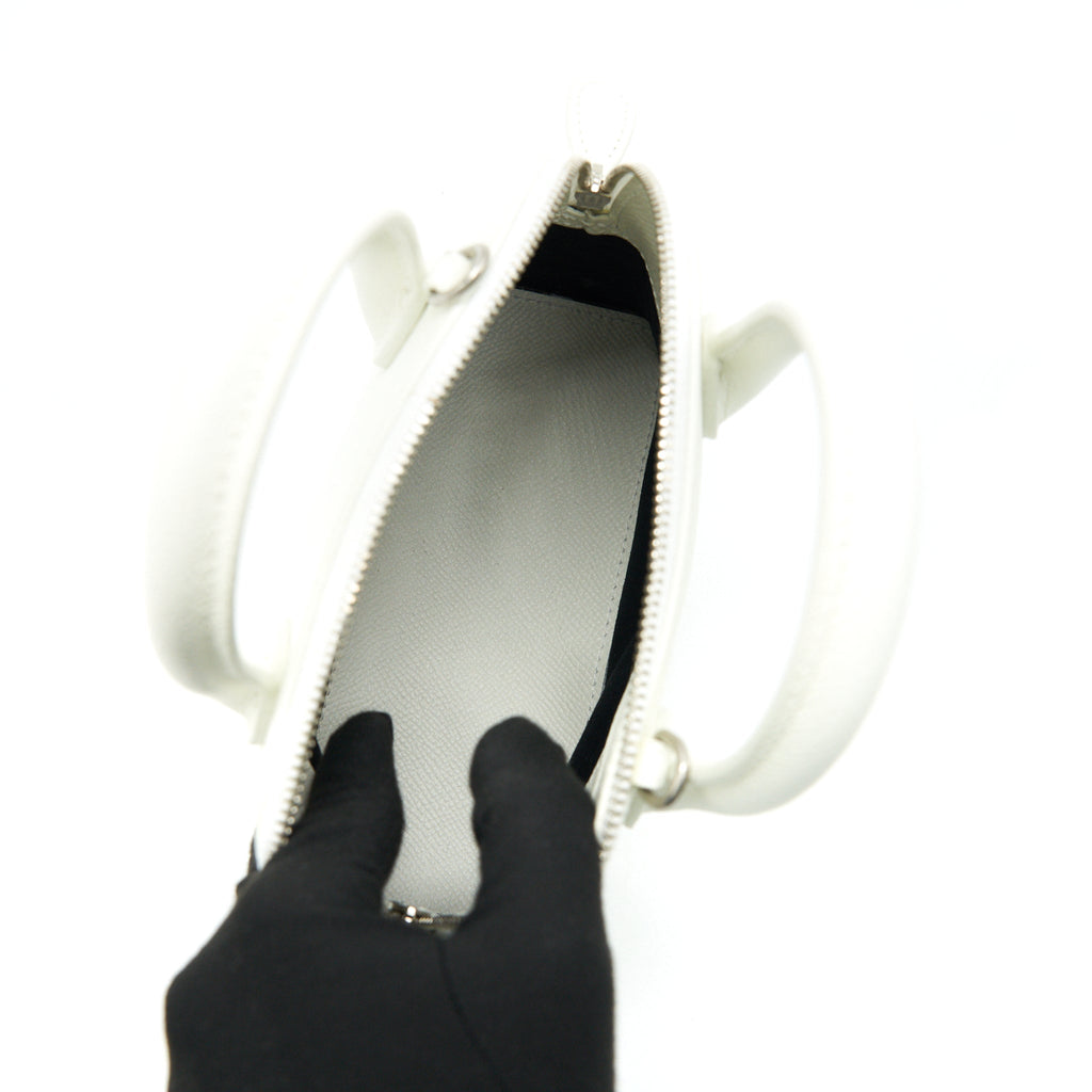 BALENCIAGA VILLE TOP HANDLE TOP HANDLE TOTE XXS WHITE