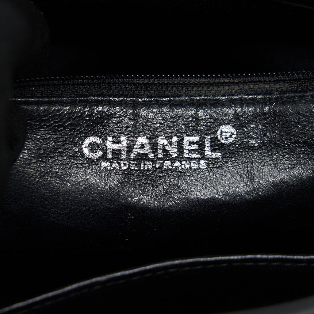 CHANEL VINTAG MEDALLION TOTE BAG CAVIAR BLACK SHW