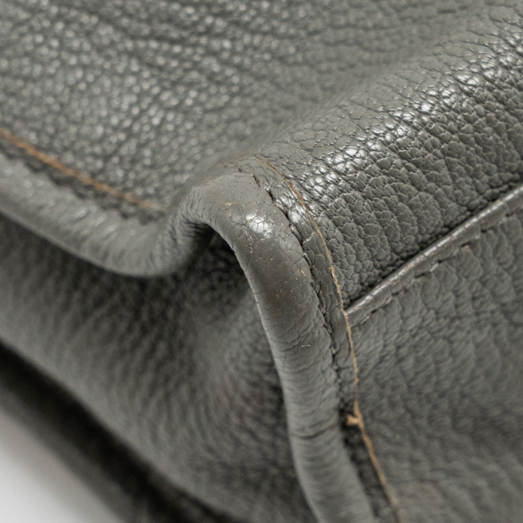 BALENCIAGA MINI CITY BAG CALFSKIN GREY GHW