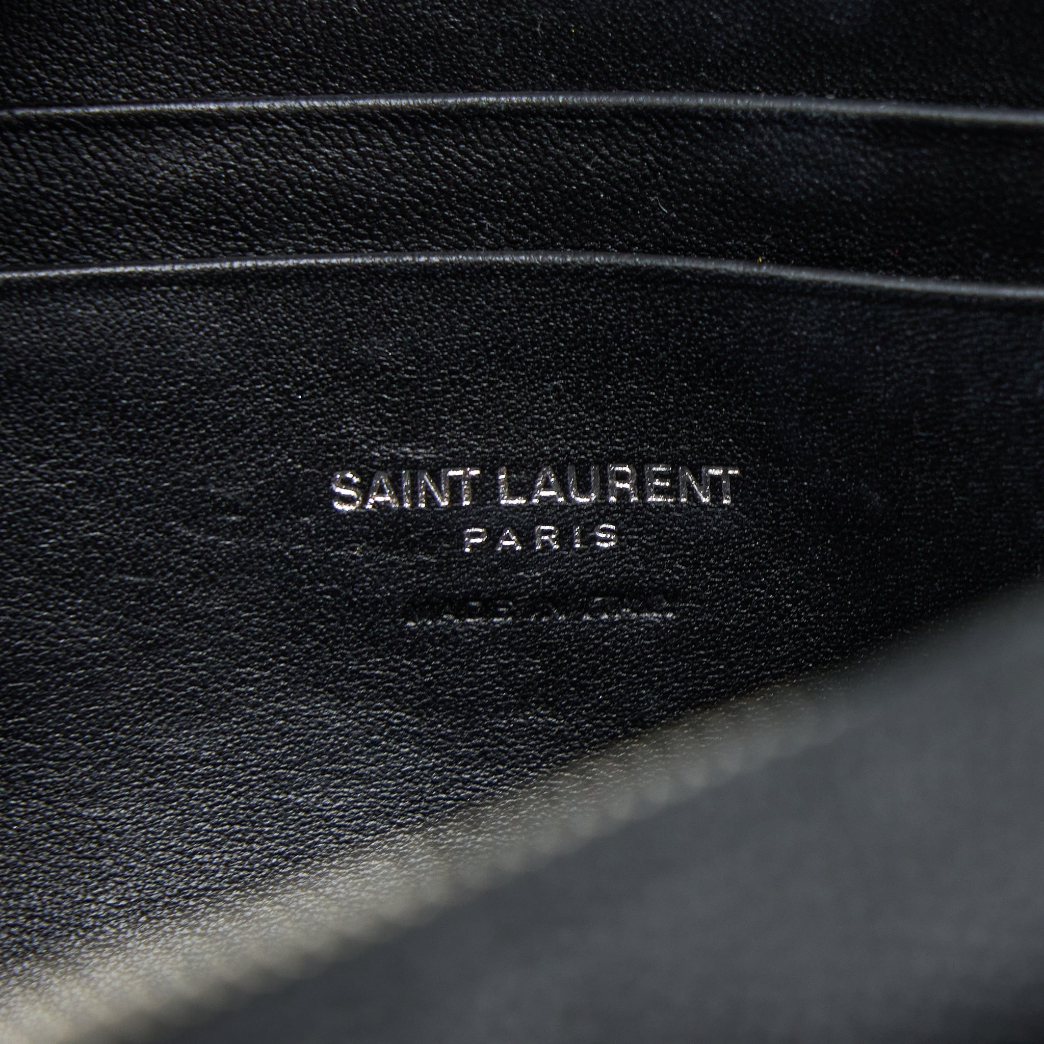 SAINT LAURENT/YSL MINI LOU BAG CALFSKIN BLACK SHW