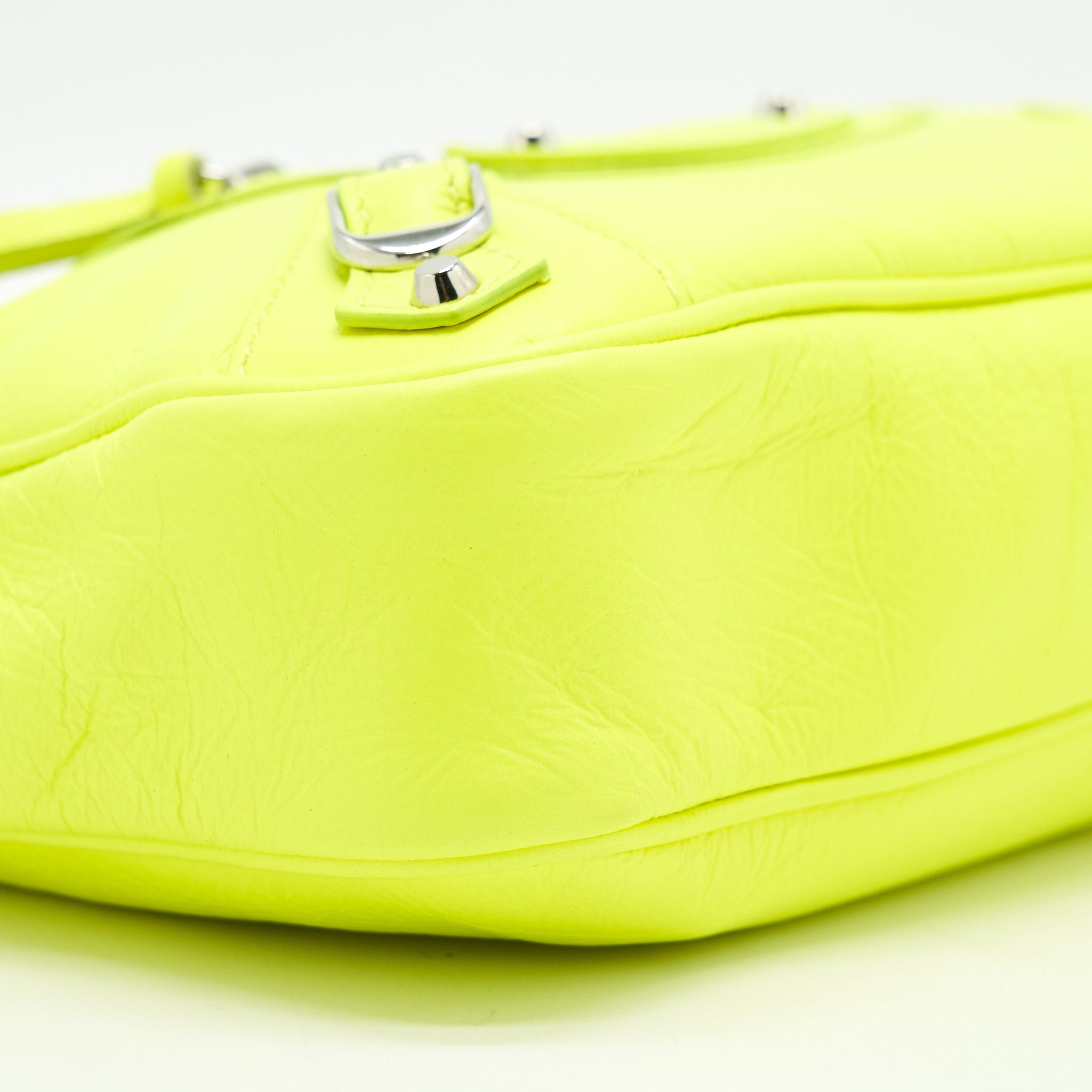 BALENCIAGA GIANT HIP BAG IN HOT YELLOW
