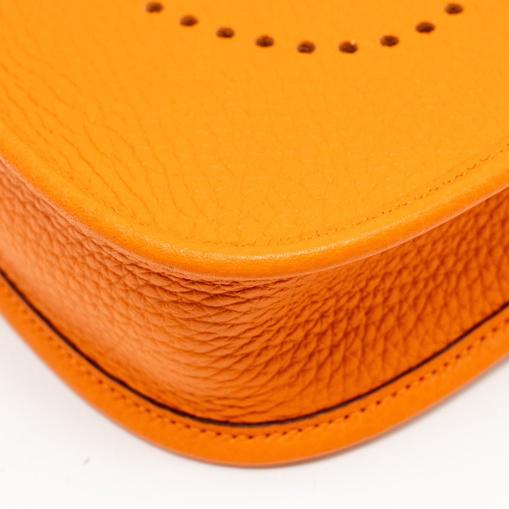HERMES MINI EVELYN CLEMENCE ORANGE SHW