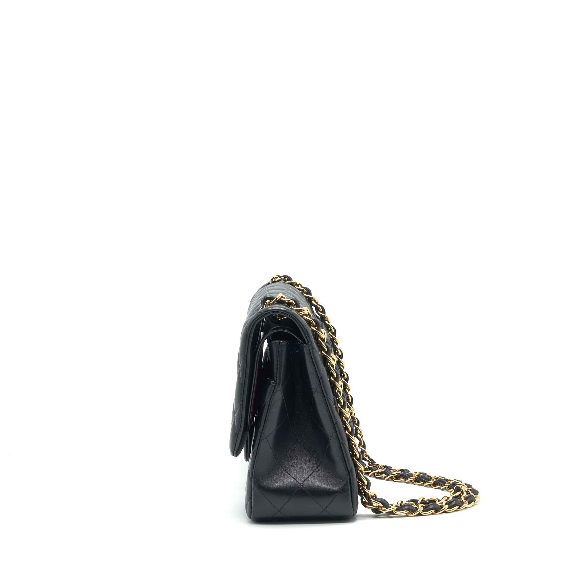 CHANEL JUMBO CLASSIC DOUBLE FLAP BAG LAMBSKIN BLACK GHW