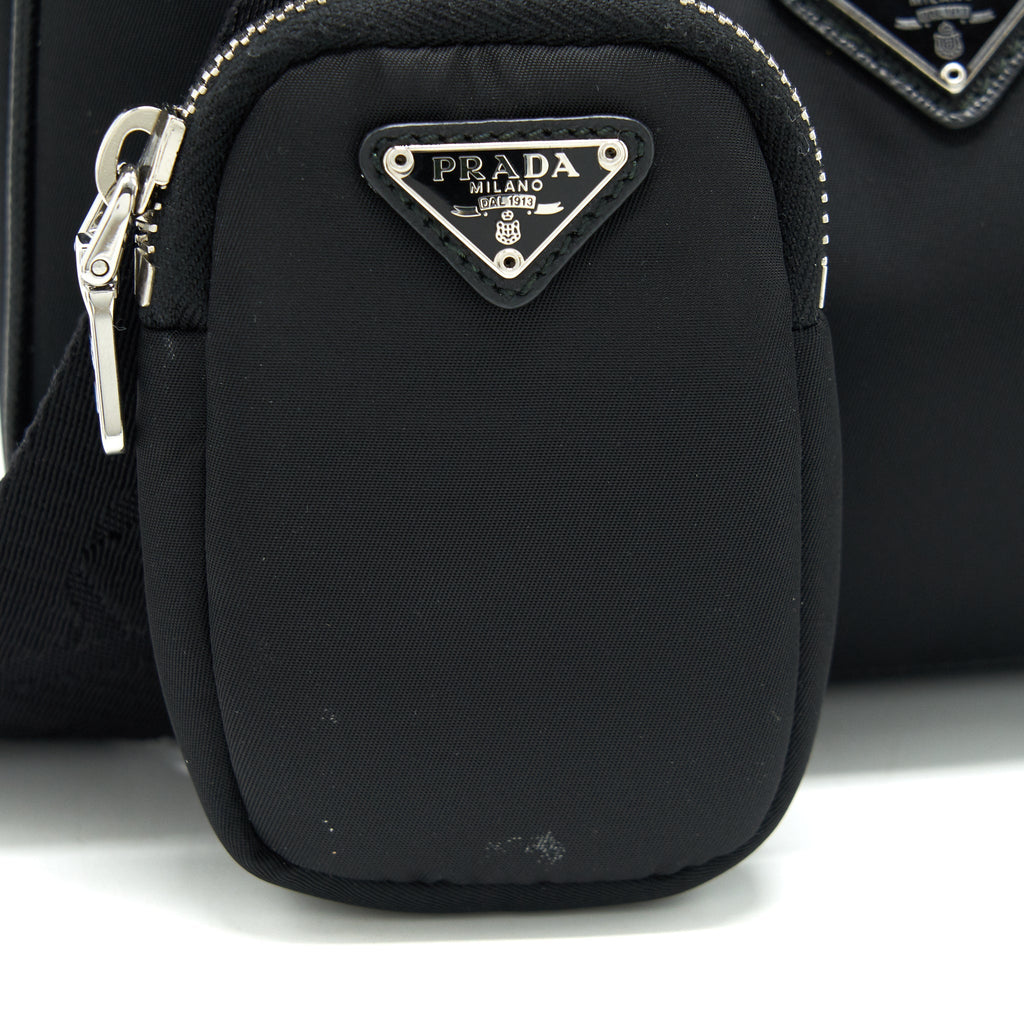 PRADA REEDITION 2005 NYLON BAG BLACK SHW