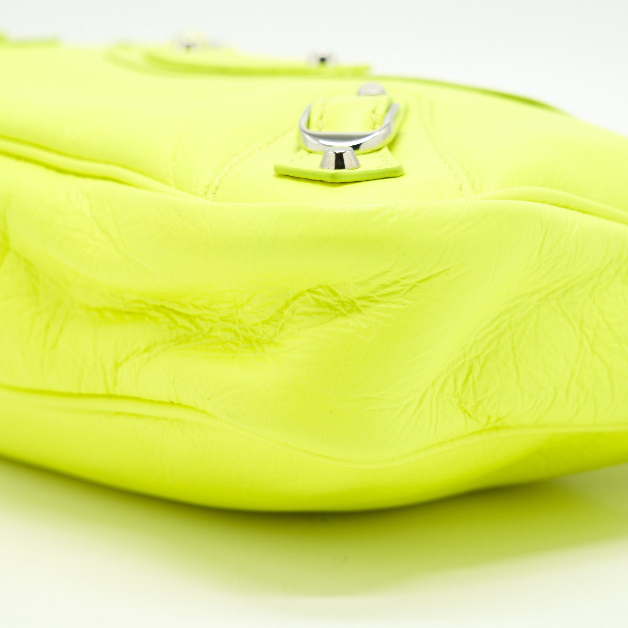 BALENCIAGA GIANT HIP BAG IN HOT YELLOW