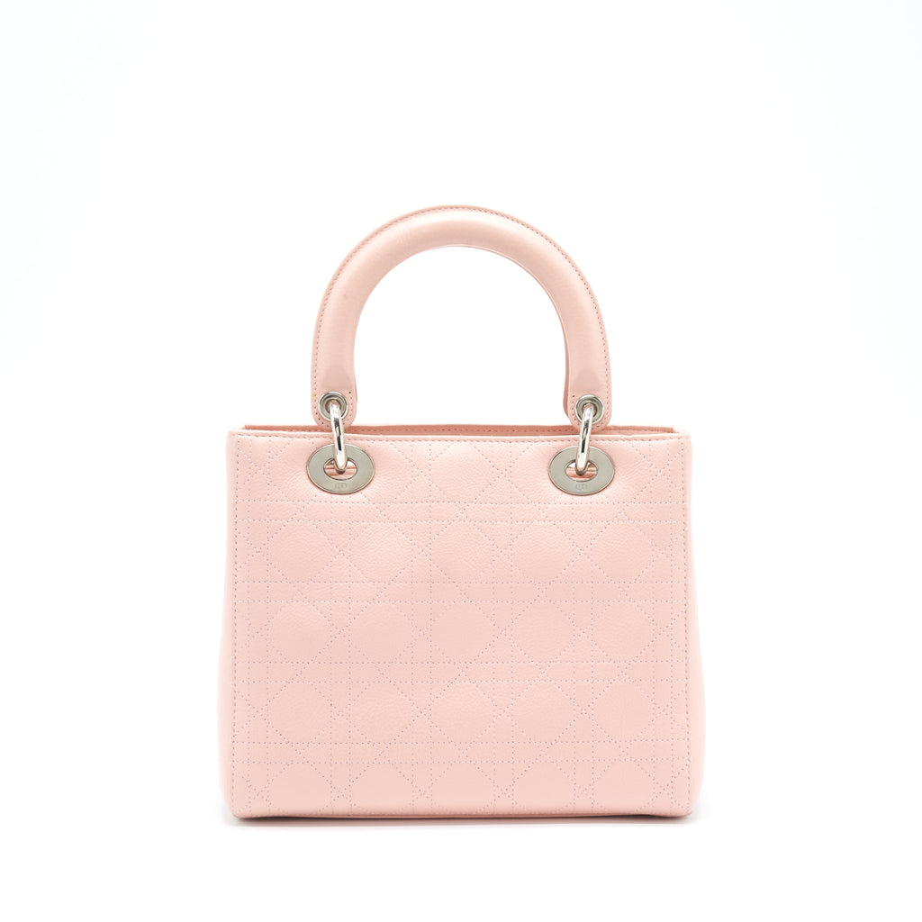 DIOR MEDIUM LADY DIOR CALFSKIN LIGHT PINK SHW