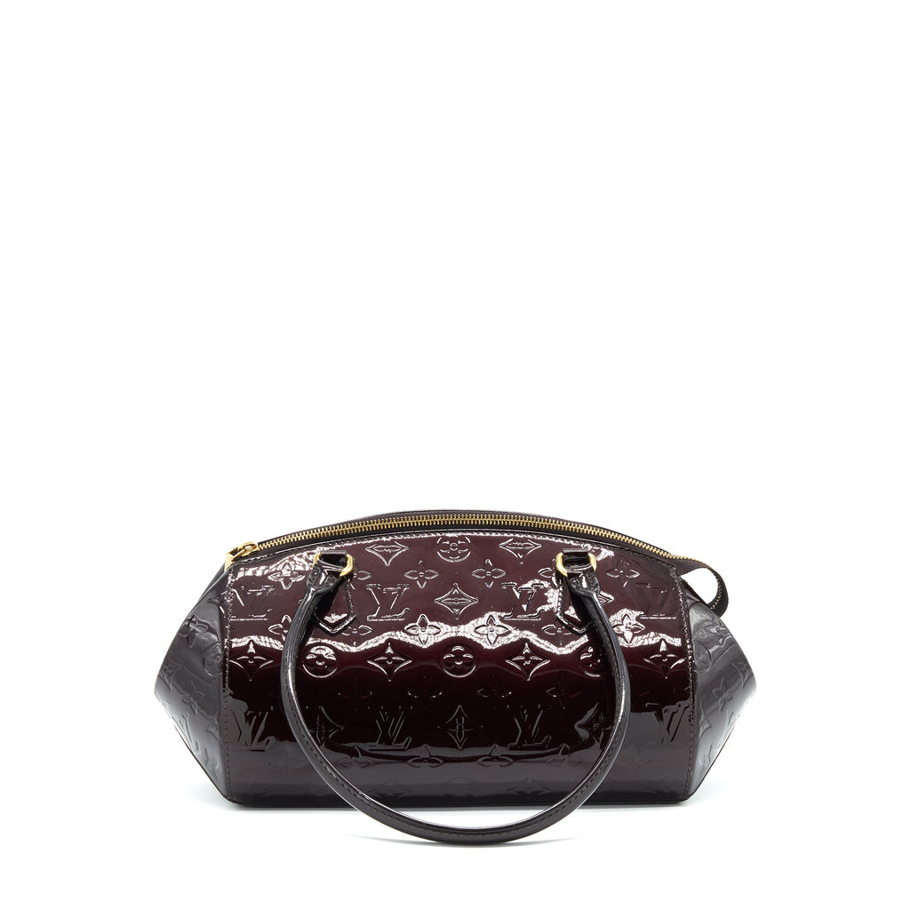 LOUIS VUITTON BOWLING TOTE SHOULDER BAG PATENT LEATHER