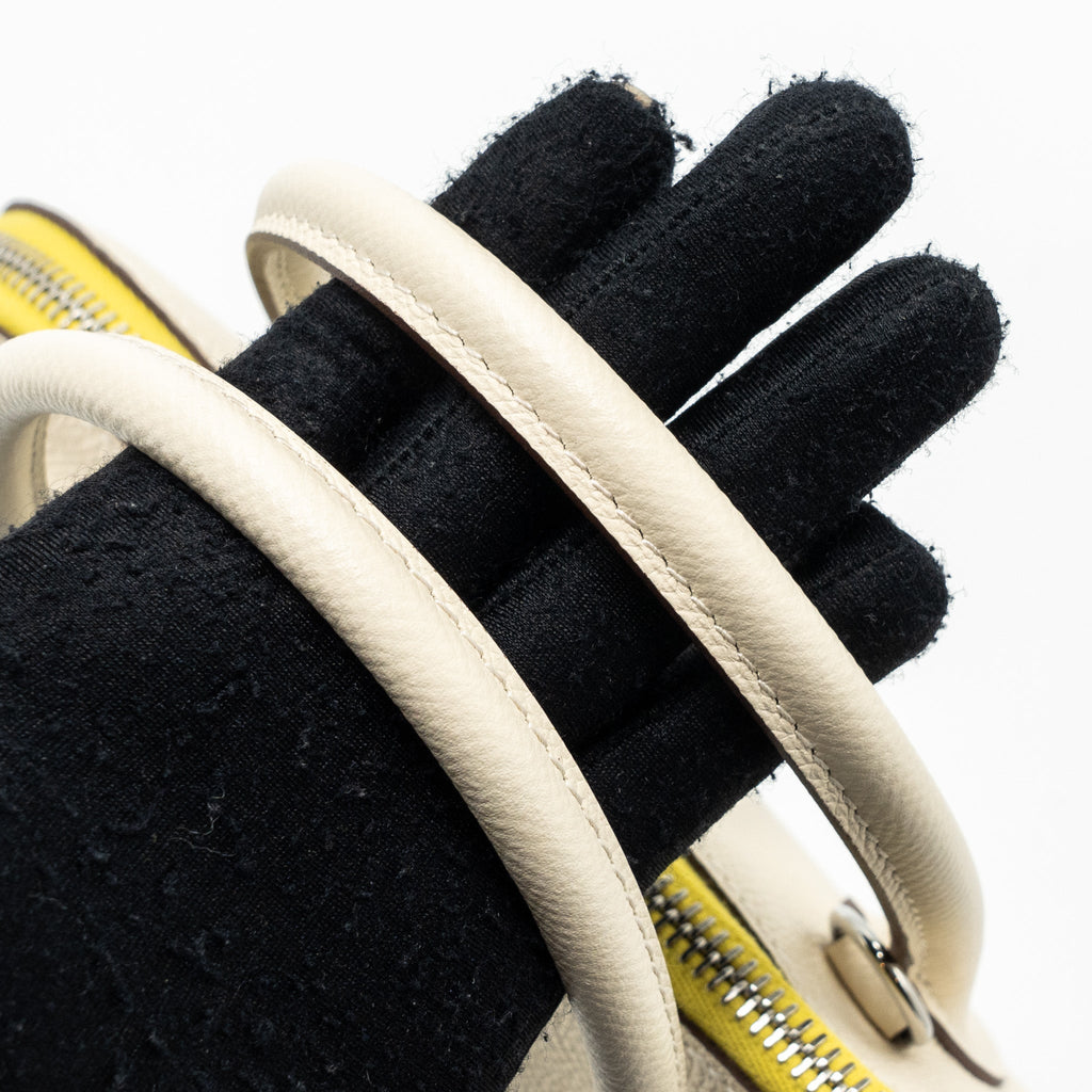 HERMES BOLIDE 1923 25 EPSOM NATA/TERRE BATTUE/JAUNE CITRON SHW