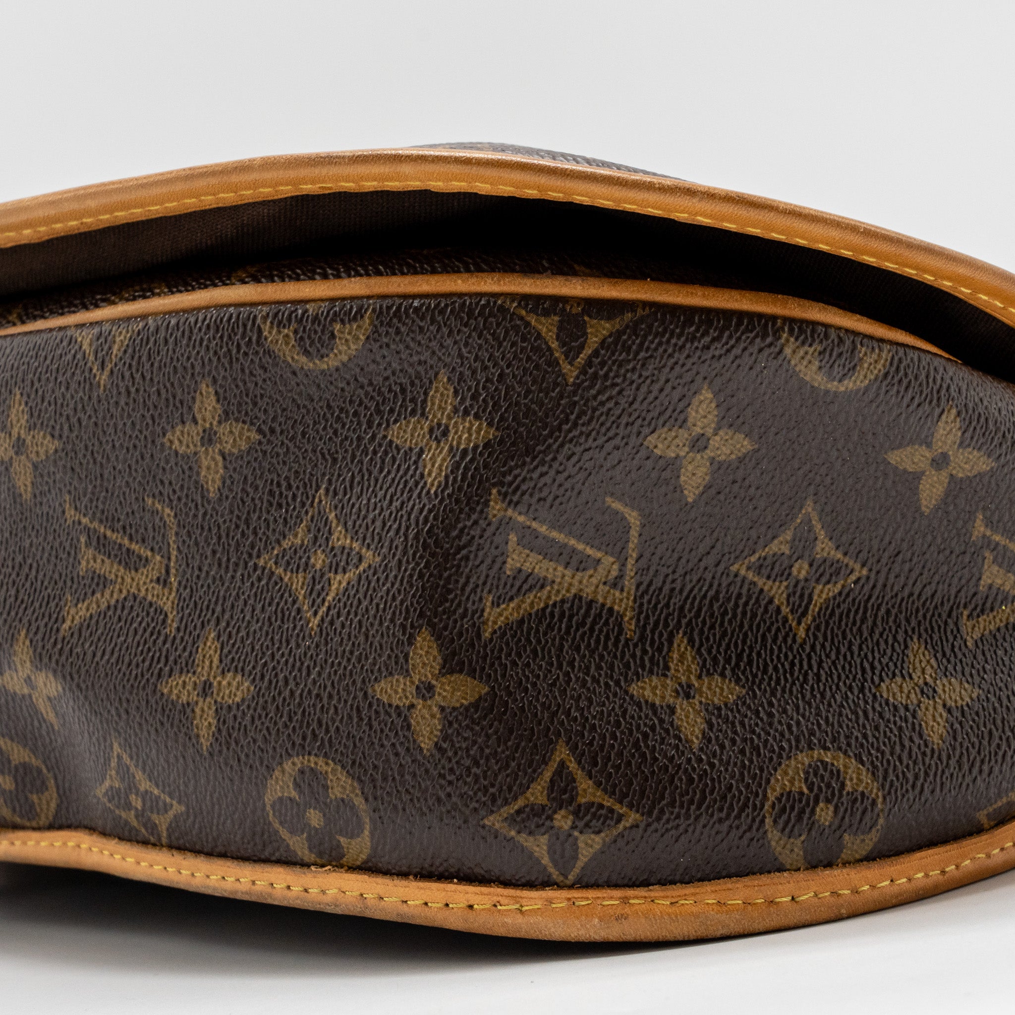 LOUIS VUITTON MENILMONTANT MM HALF MOON BAG MONOGRAM CANVAS GHW