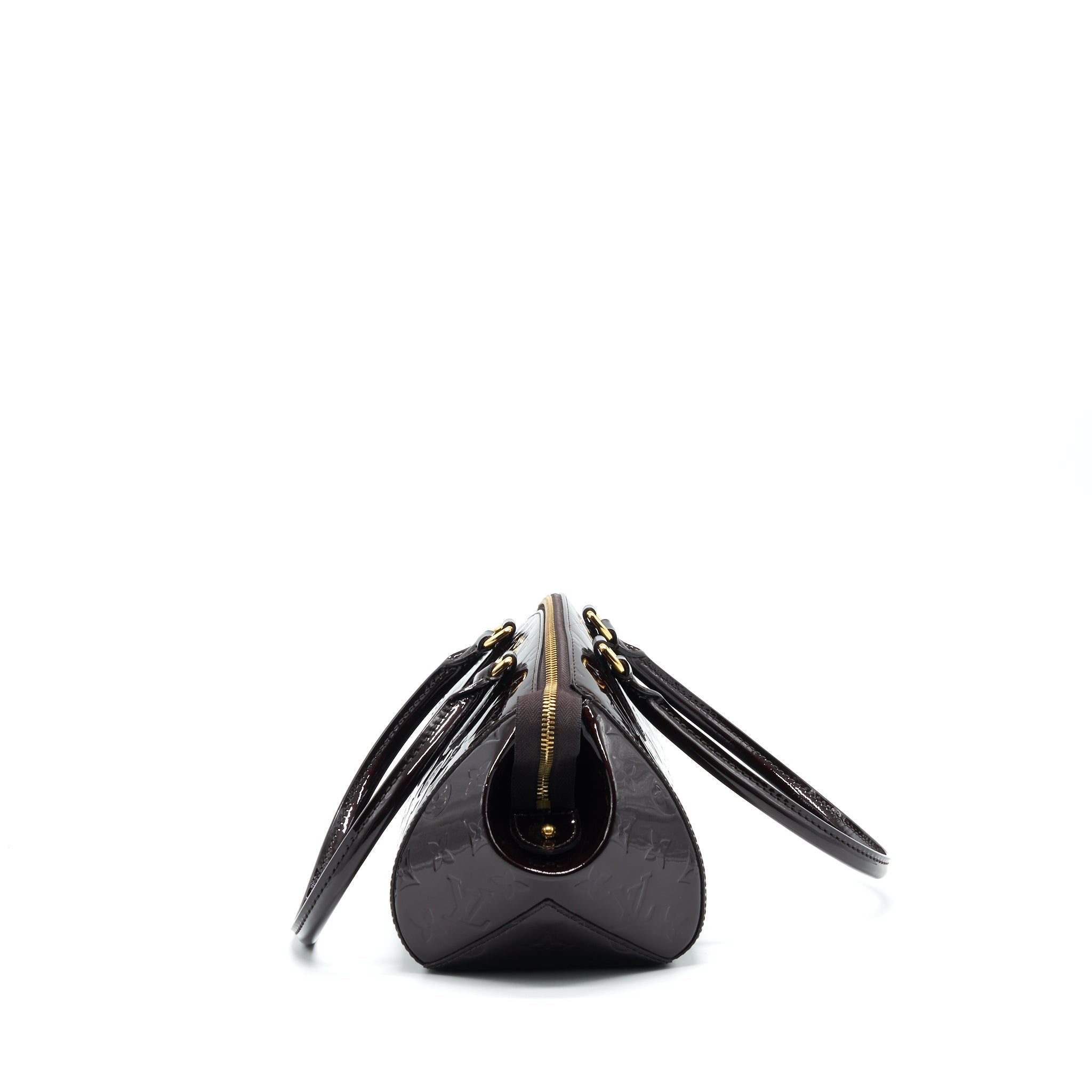 LOUIS VUITTON BOWLING TOTE SHOULDER BAG PATENT LEATHER