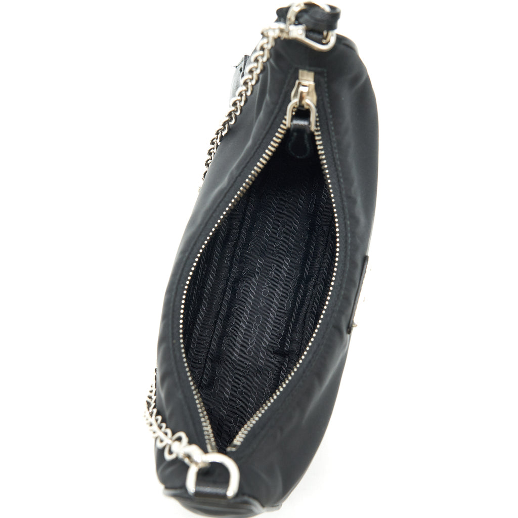 PRADA REEDITION 2005 NYLON BAG BLACK SHW