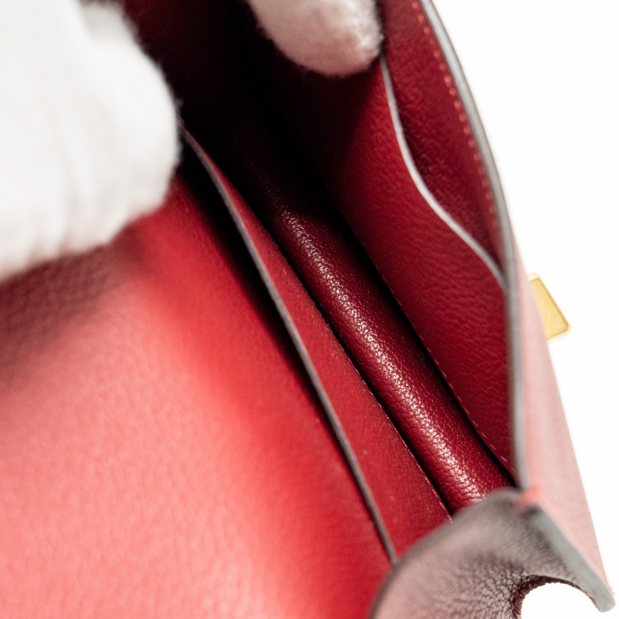 HERMES CONSTANCE SLIM EVERCOLOR K1 ROUGE GRENAT GHW