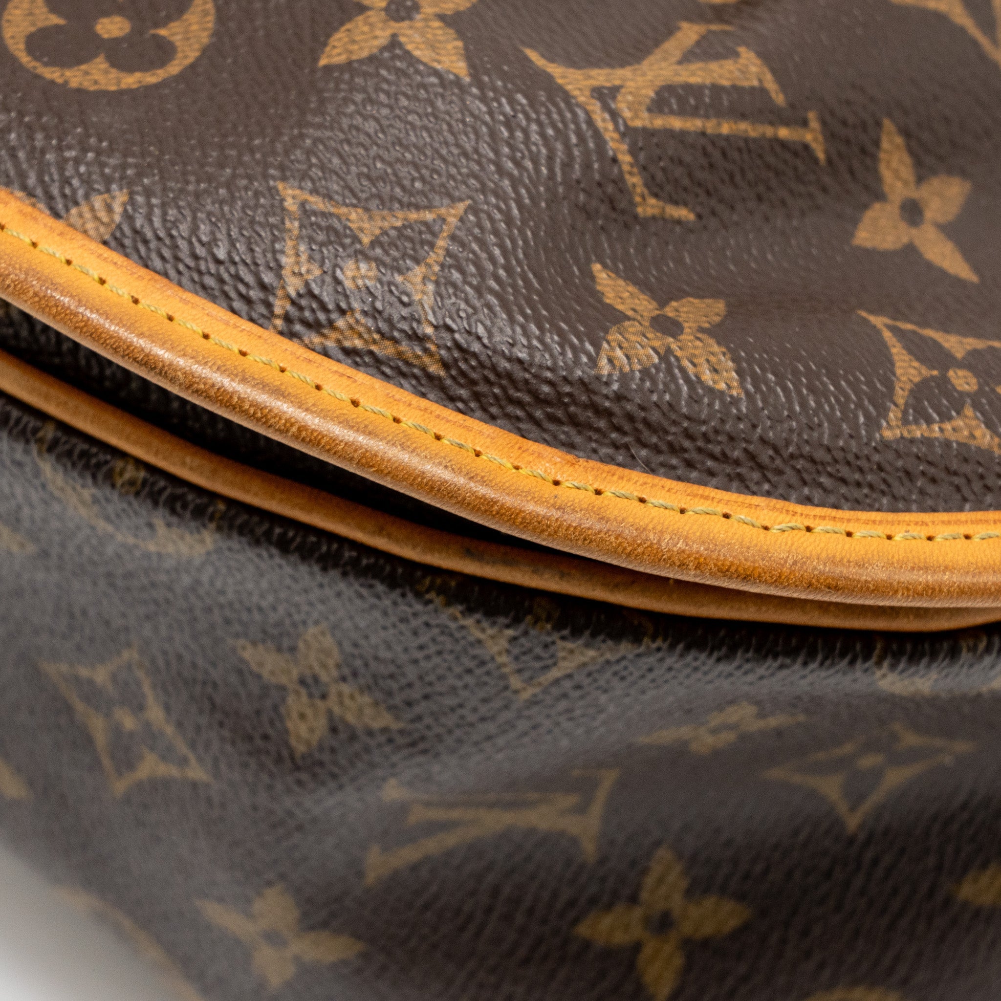 LOUIS VUITTON MENILMONTANT MM HALF MOON BAG MONOGRAM CANVAS GHW