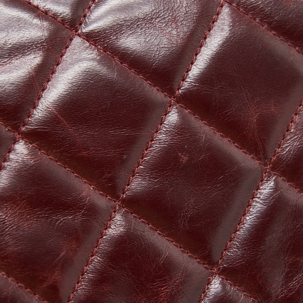 CHANEL QUILTED SHOULDER FLAP BAG LAMBSKIN RED GHW