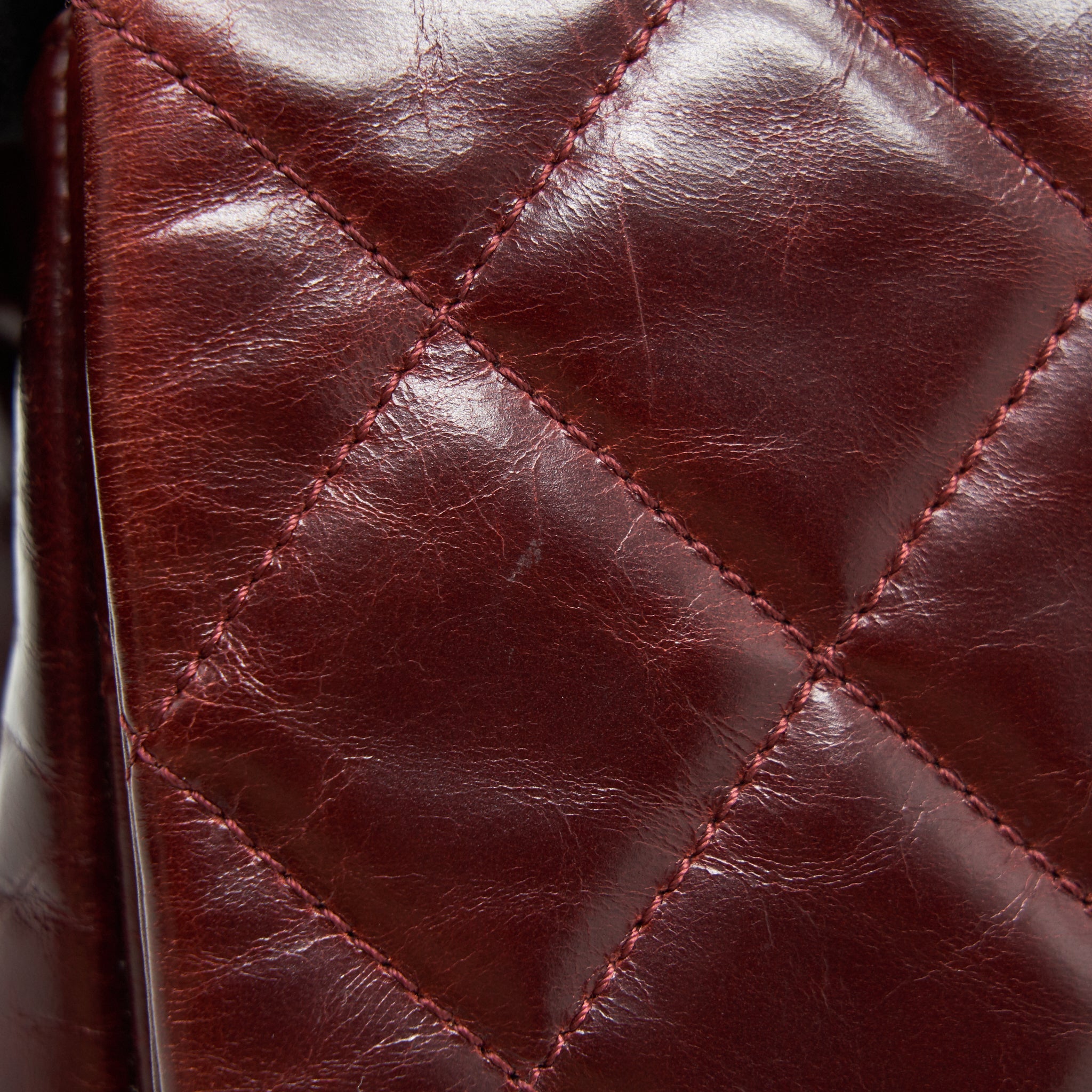 CHANEL QUILTED SHOULDER FLAP BAG LAMBSKIN RED GHW
