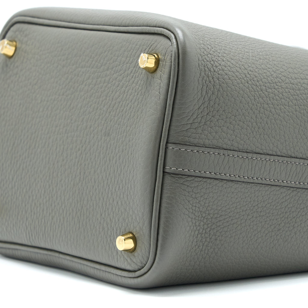 HERMES PICOTIN 18 LOCK BAG CLEMENCE 0L GRIS MEYER GHW