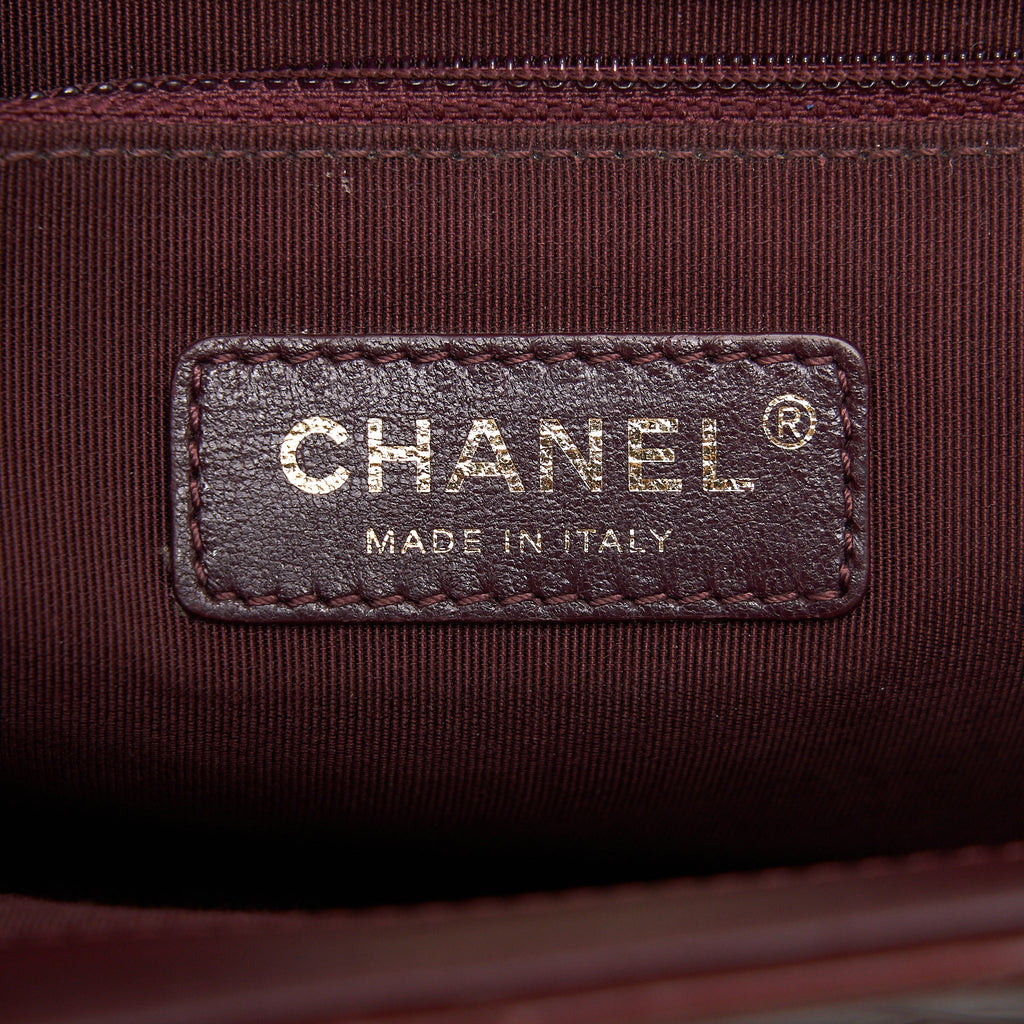 CHANEL QUILTED SHOULDER FLAP BAG LAMBSKIN RED GHW