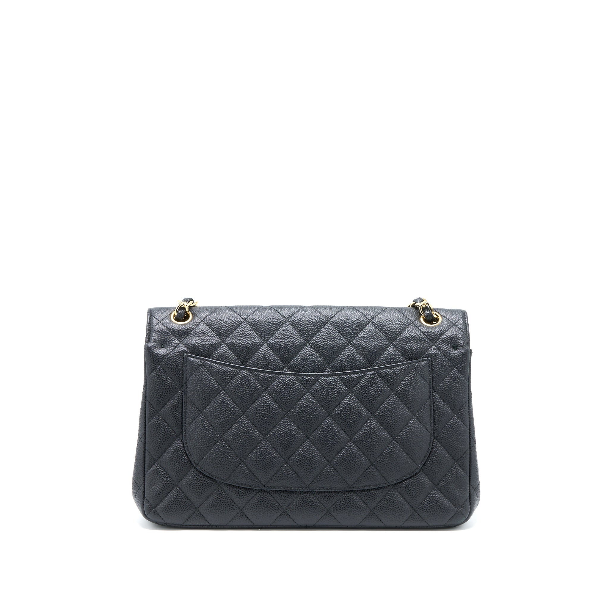 CHANEL CLASSIC JUMBO DOUBLE FLAP BAG CAVIAR BLACK GHW