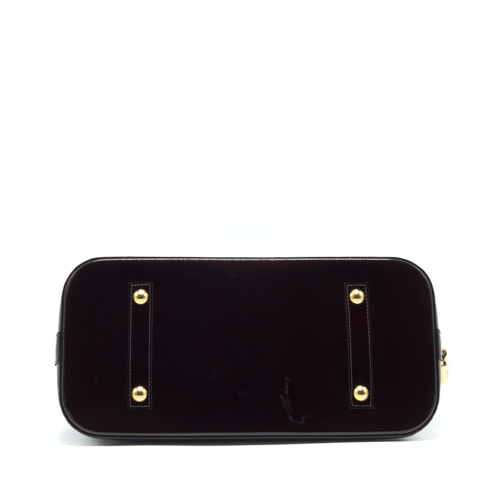 LOUIS VUITTON ALMA GM PATENT LEATHER AMARANTE VERNIS