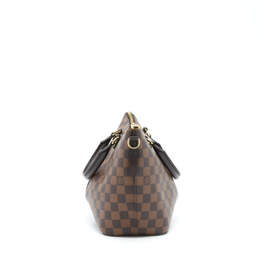LOUIS VUITTON SIENA MM SHOULDER BAG DAMIER EBENE GHW
