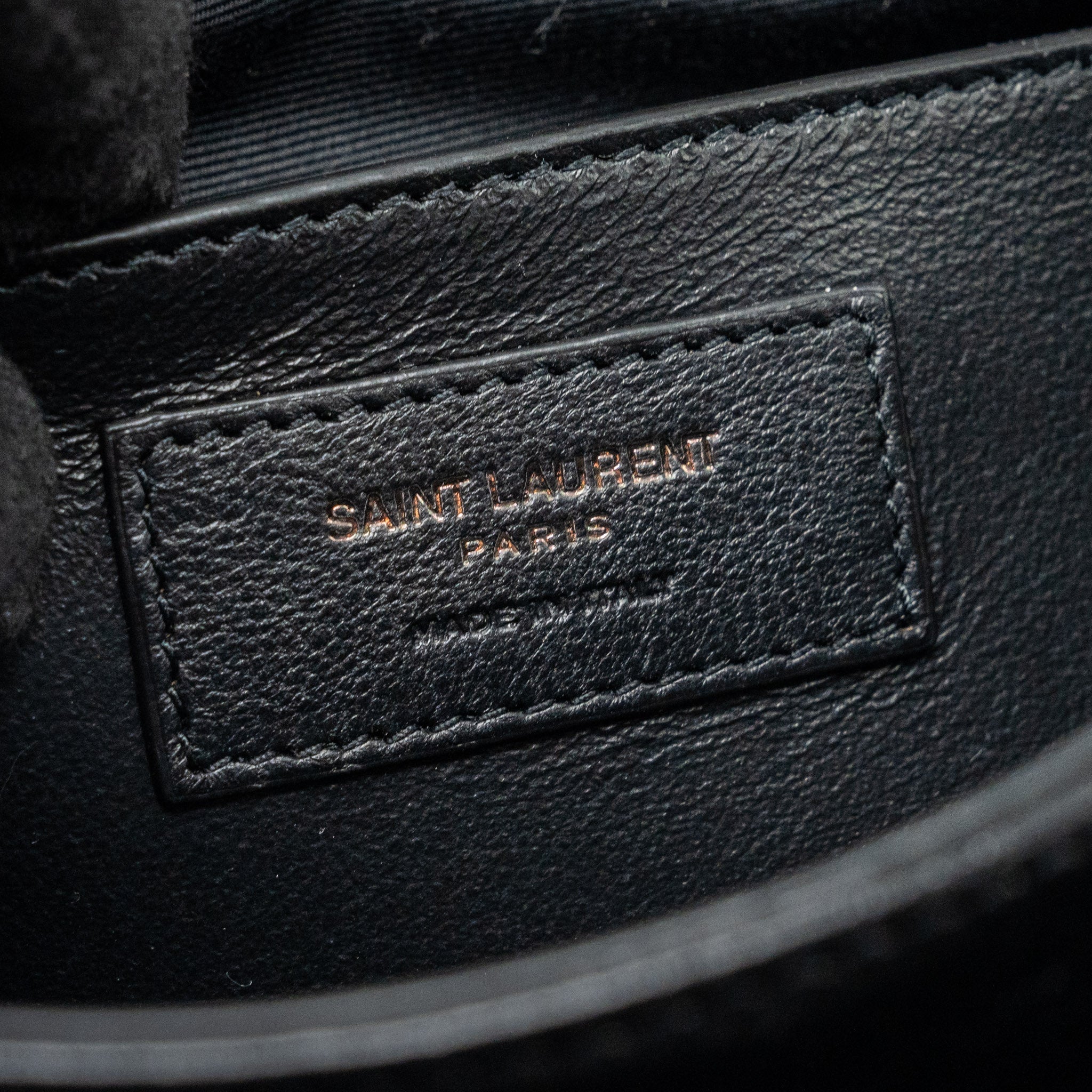 SAINT LAURENT NIKI BABY LEATHER BLACK SHW