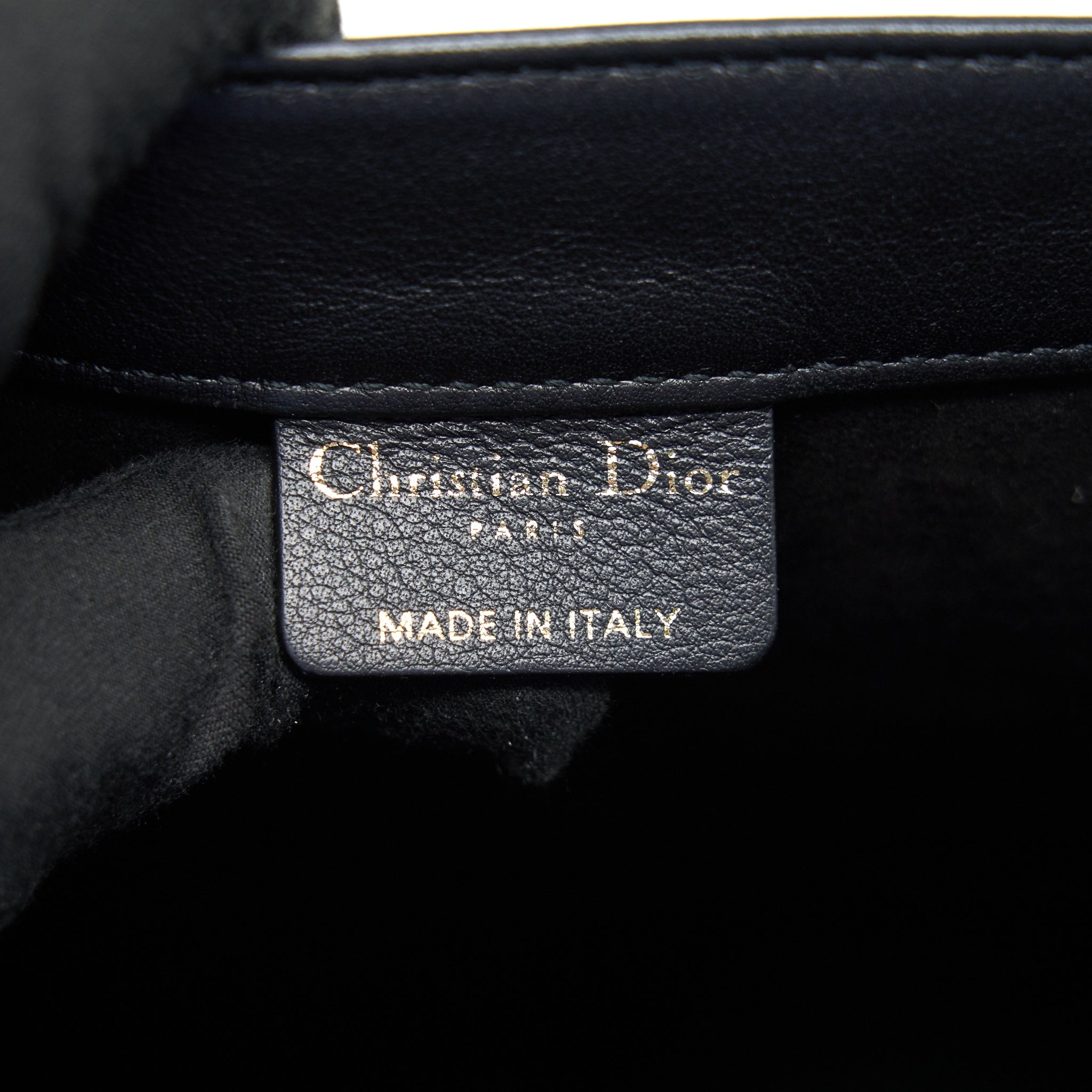 DIOR SMALL LEATHER BOOKTOTE SO BLACK