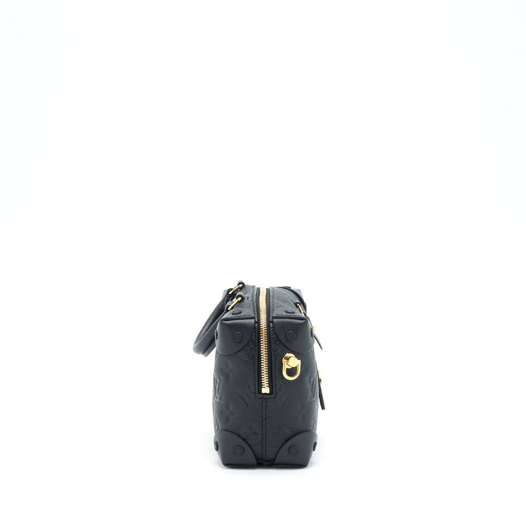 LOUIS VUITTON PETITE MALLE SOUPLE MONOGRAM EMPREINTE BLACK GHW
