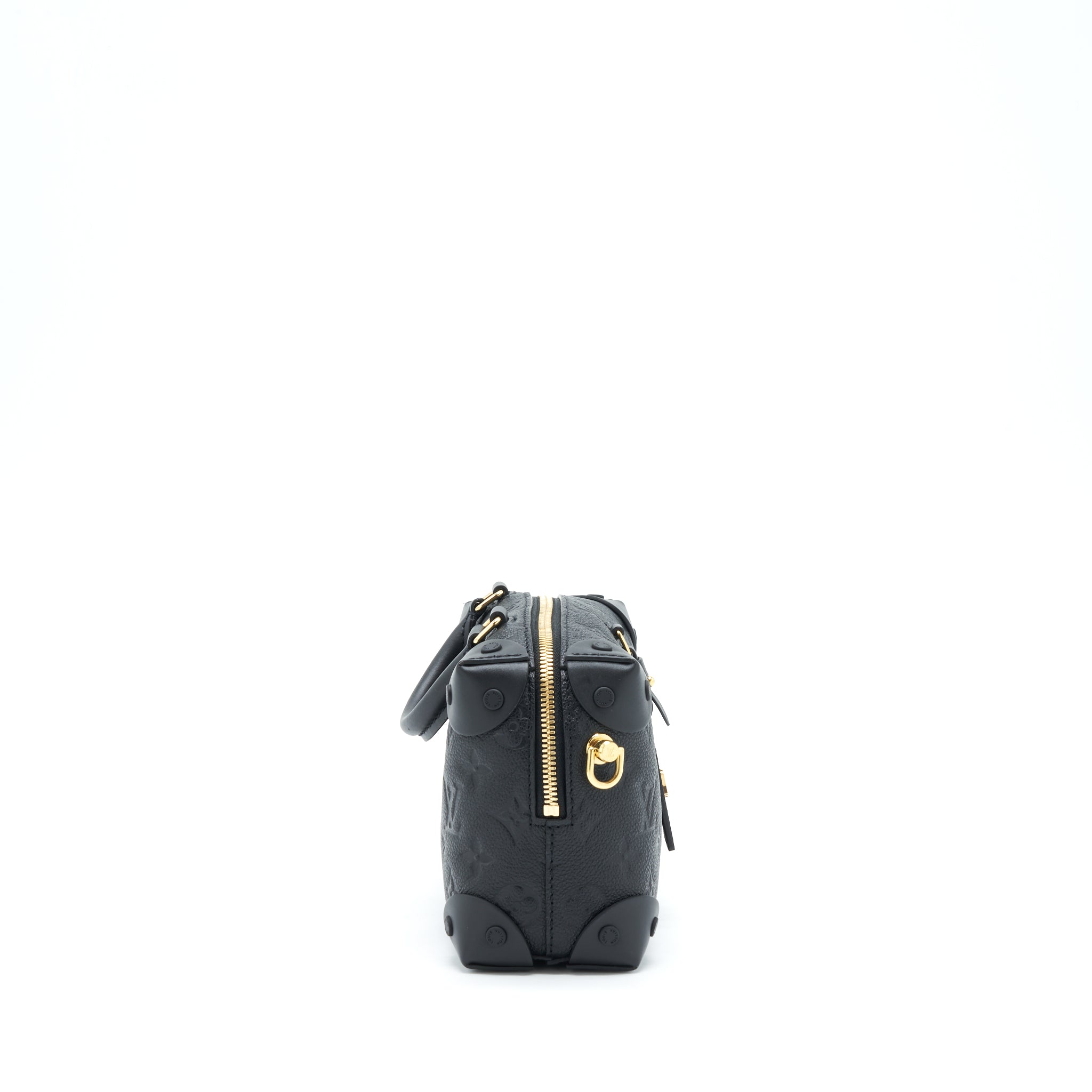 LOUIS VUITTON PETITE MALLE SOUPLE MONOGRAM EMPREINTE BLACK GHW
