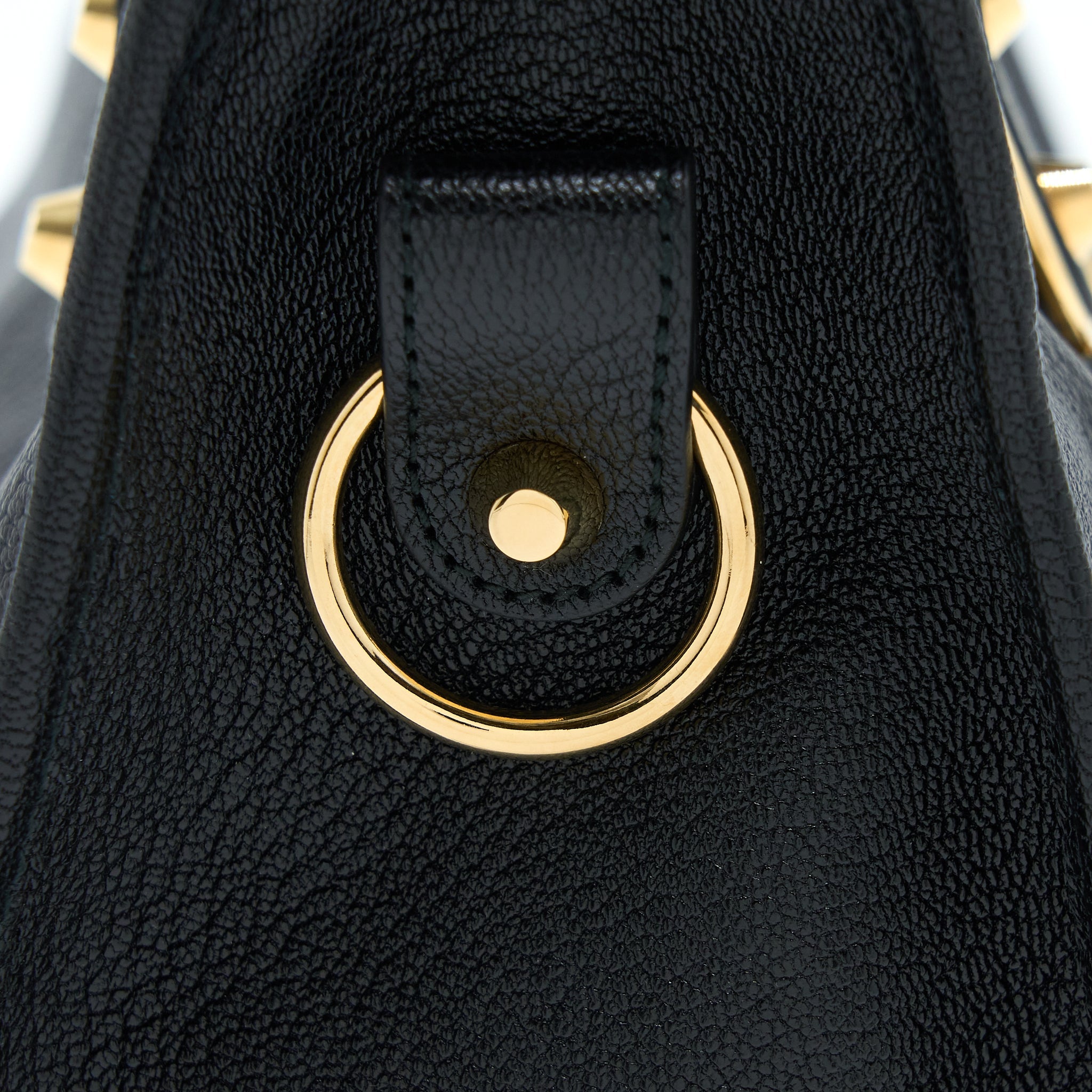 BALENCIAGA EDGE CITY BAG GOATSKIN BLACK GHW