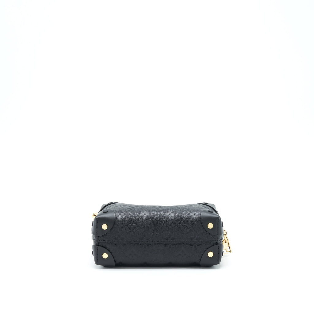 LOUIS VUITTON PETITE MALLE SOUPLE MONOGRAM EMPREINTE BLACK GHW