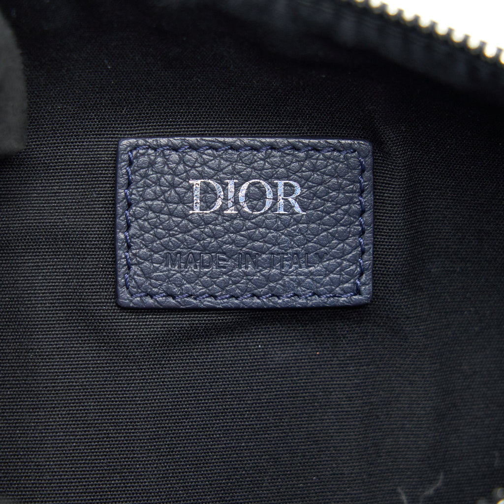 DIOR HOMME GRAINED CALFSKIN ROLLER MESSENGER BAG