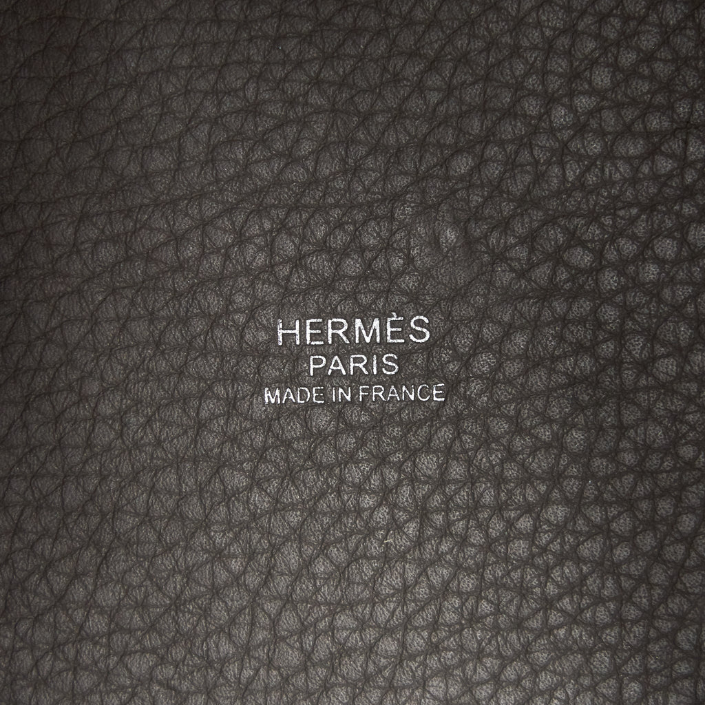 HERMES PICOTIN LOCK 22 GRIS ETAIN SHW