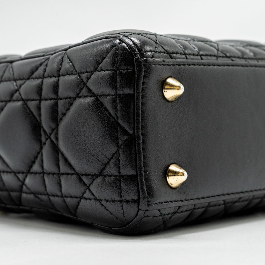 DIOR MY ABC SMALL LADY DIOR LAMBSKIN BLACK GHW