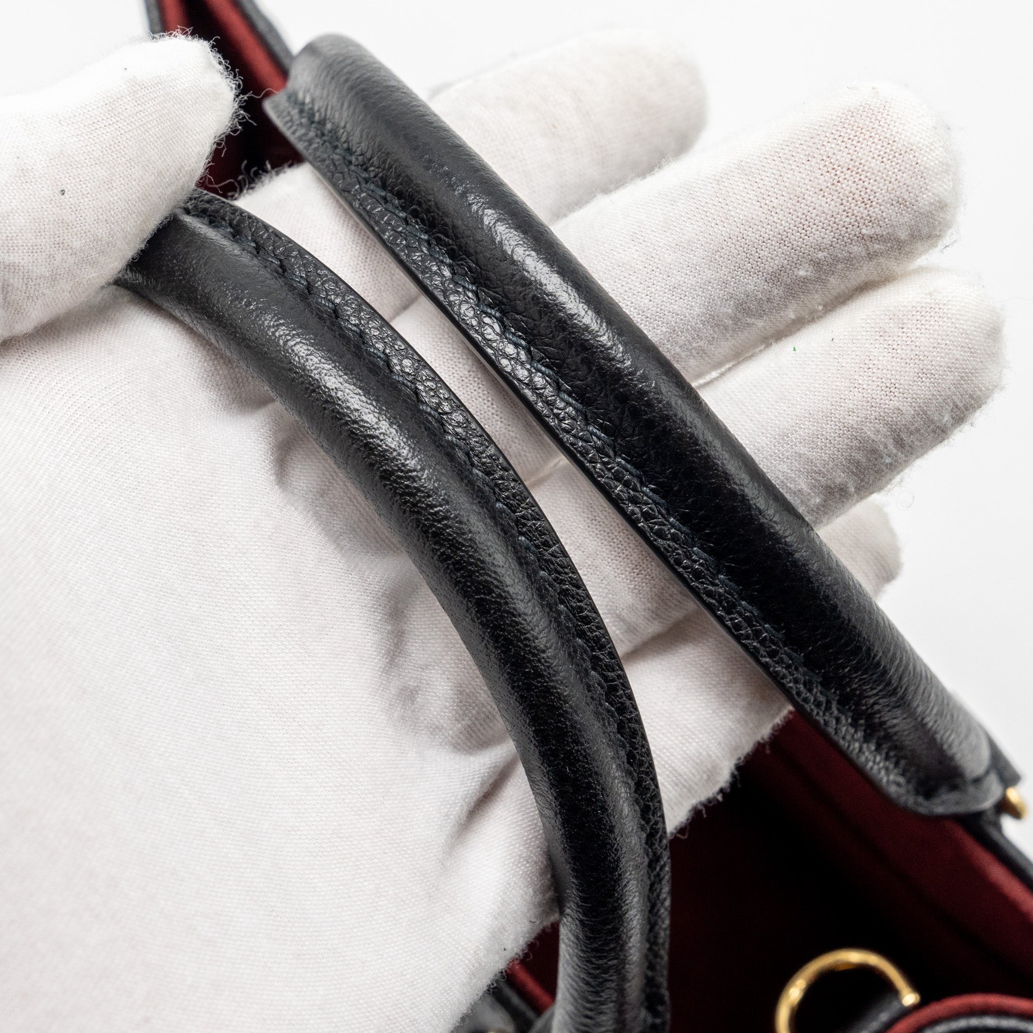 LOUIS VUITTON ONTHEGO PM BICOLOUR MONOGRAM EMPREINTE BLACK GHW