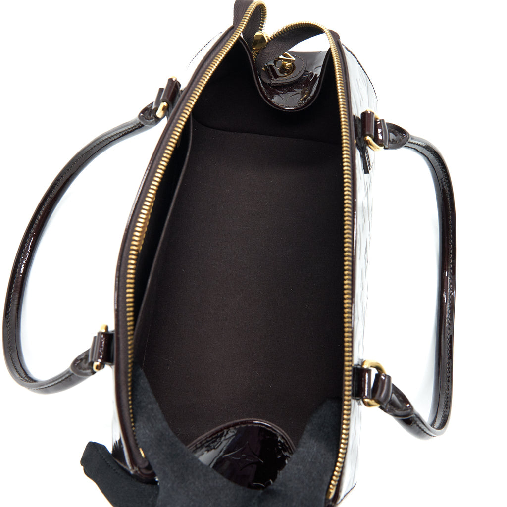 LOUIS VUITTON BOWLING TOTE SHOULDER BAG PATENT LEATHER